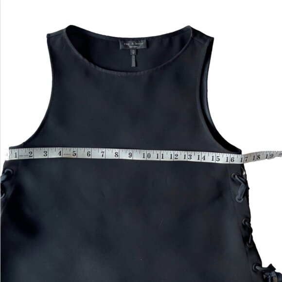 Rag & Bone Eliza Side-Tie Tank Top - Black (XS) - Picture 8 of 9